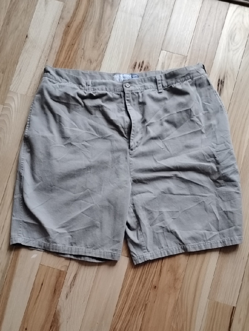 Poore Simons Chinos Men's Light Khaki Flat-Front Shorts Size 40
